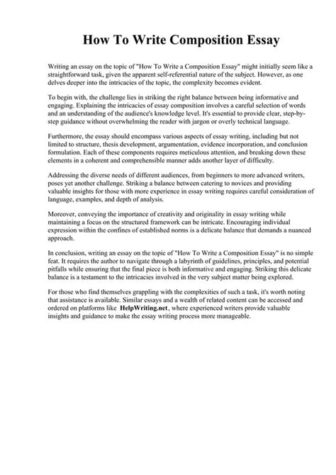 Write a Composition 的图像结果