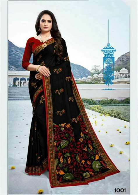 Black Cotton Printed Saree Wholesale & Manufacturers - M.R Saree