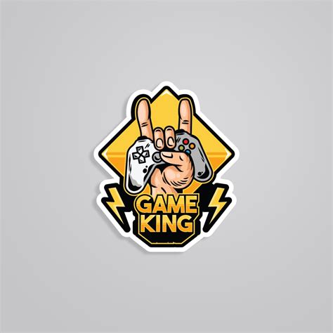 Game King Sticker - Rule Your World with Gaming Royalty