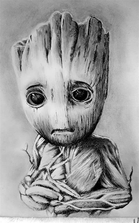 Image result for Groot Drawing