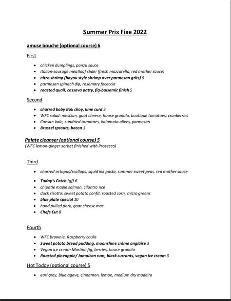 Y’all ever seen a Prix fixe menu with an amuse bouche listed and ...