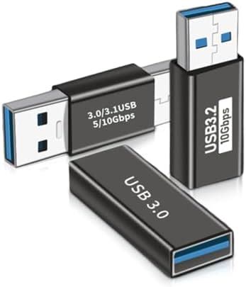 Posdou Usb 3.0 Female To Female Extension Connector Adapter (2 Pack ...