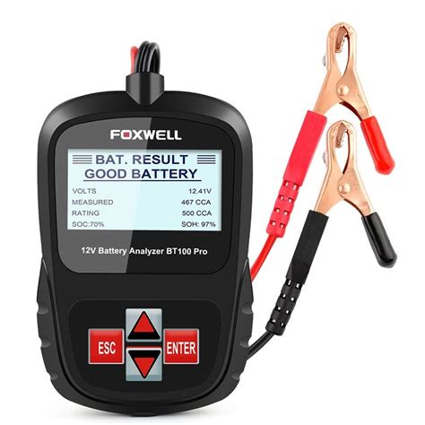 Buy FOXWELLBT100 Pro 12V Car Battery Tester Automotive 100-1100 Regular ...