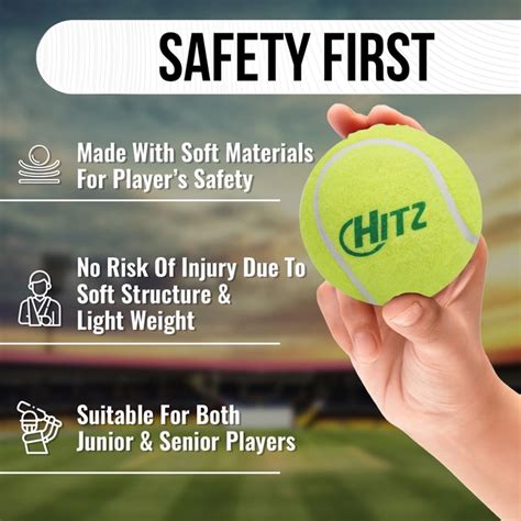 Mega Play Hitz Cricket Tennis Ball - High Quality