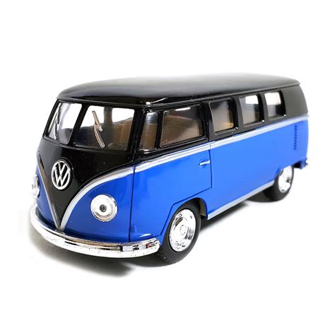 Buy Kinsmart 5 Die-cast: 1962 VW Classic Bus with Black Top (Blue) 1/32 ...