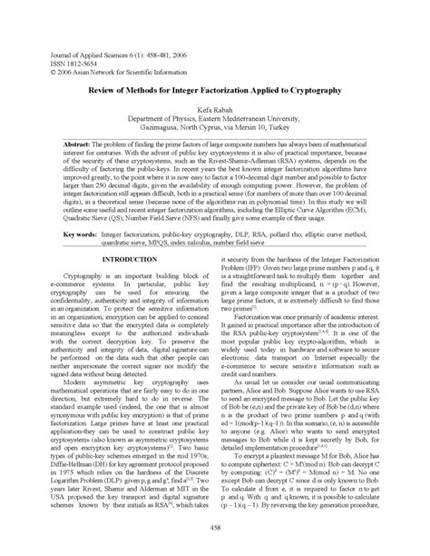 Integer Factorization Based Cryptography 的图像结果