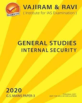 Buy GS Security Issues for UPSC Mains Paper - III Book Online at Low ...
