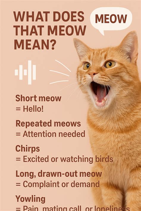 What Your Cat’s Meow Tone Is Trying to Tell You | Cat facts, Cute cats ...