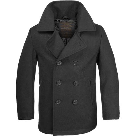 Vintage Style US Navy Pea Coat Mens Jacket Classic Army Reefer Coat ...