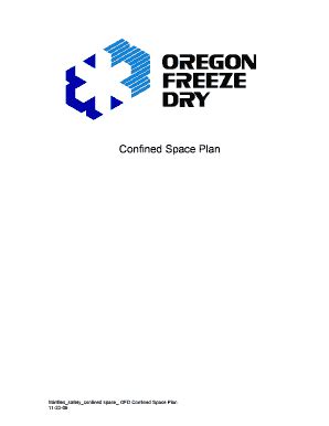 Fillable Online Confined Space Plan - ofd.com Fax Email Print - pdfFiller