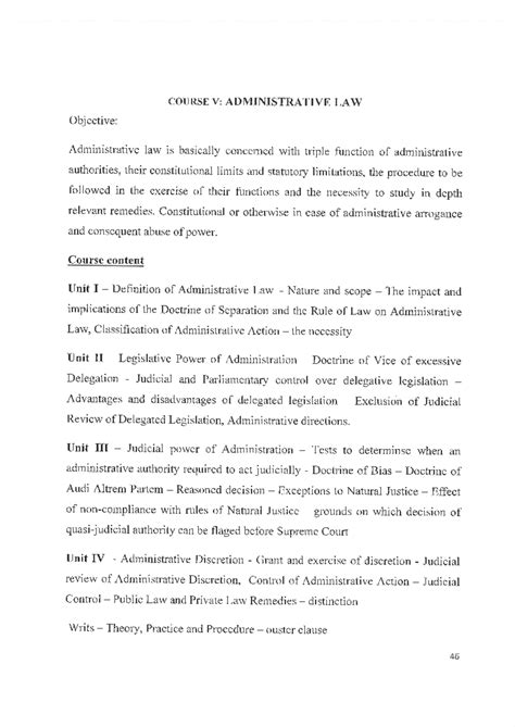 Administrative Law - Studocu