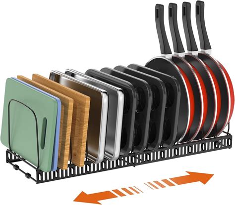 Amazon.com: Housolution Cutting Board Organizer Rack, Expandable Baking ...