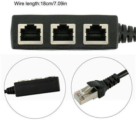 Buy RJ45 Ethernet Splitter Cable,RJ45 Network Splitter Adapter Cable ...