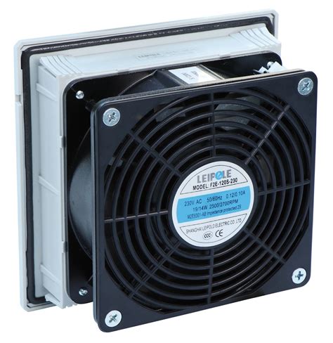 4 Inch IP55 Ventilation Fan Cabinet 115V High Speed Fan with Filter 145 ...