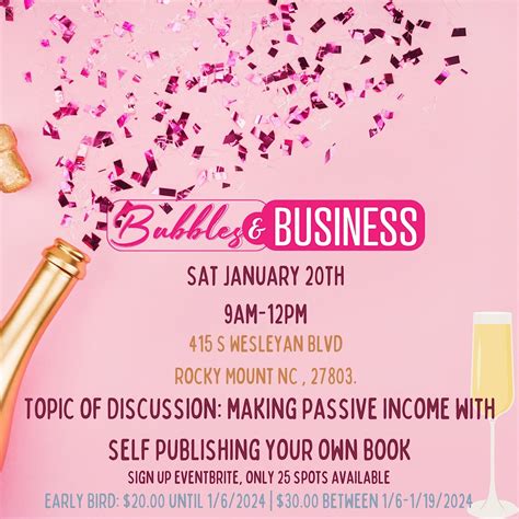 Bubbles & Business: Making Passive Income with Self Publishing a Book ...