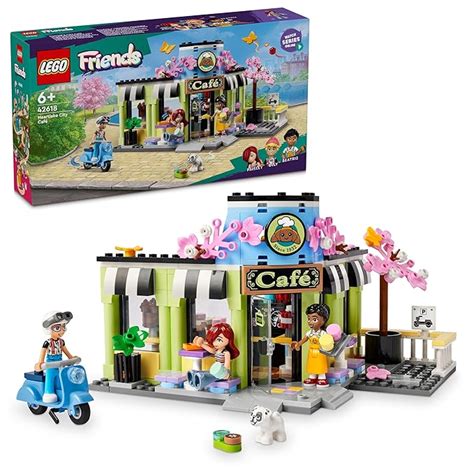 LEGO Friends Heartlake City Café Toy for Kids, Bakery Building Set ...