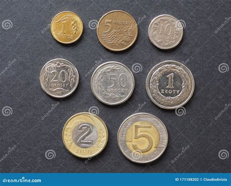 Polish Zloty coins, Poland stock photo. Image of sell - 171188202