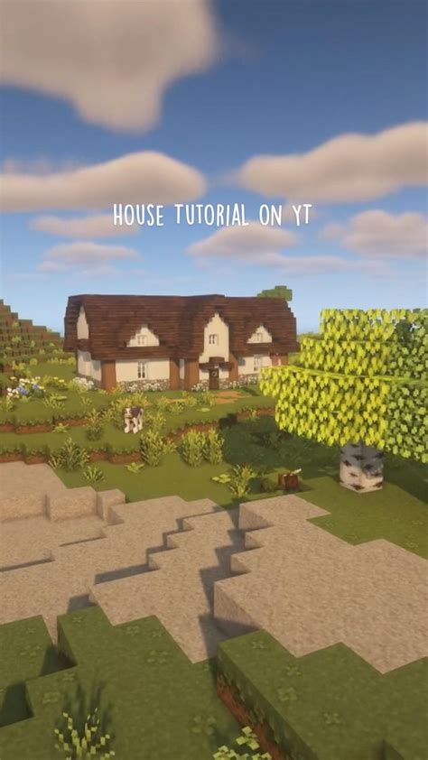 Cute Cottagecore Minecraft House Tutorial 的图像结果