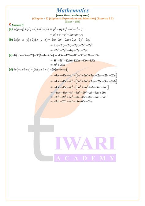 Image result for Math Exercise 8.3 NCERT Book Class 8th