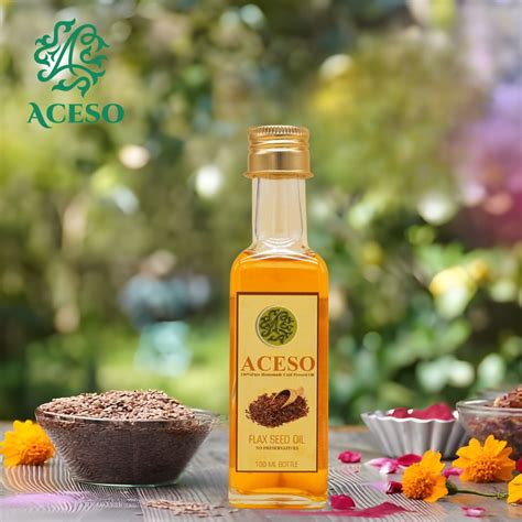 Cold Pressed Flaxseed Oil | Omega-3 Benefits | Aceso Oils and Herbs ...