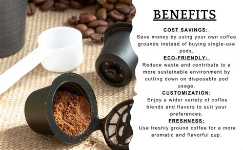 1 Piece Reusable Coffee Filters Refillable Capsule for Nespresso ...