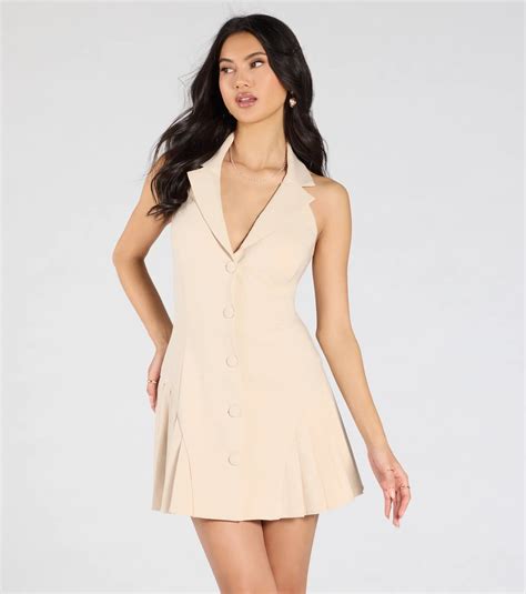 V Neck Mini Dresses & Windsor