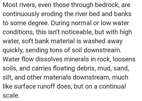 Explain the ways in which river erosion occurs. - Brainly.in