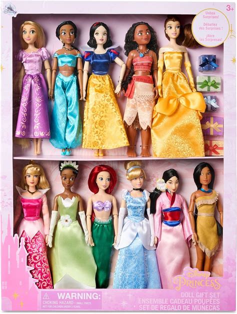 Disney Store Official Disney Princess Classic Doll Set, 11 Pc., 28cm/11 ...