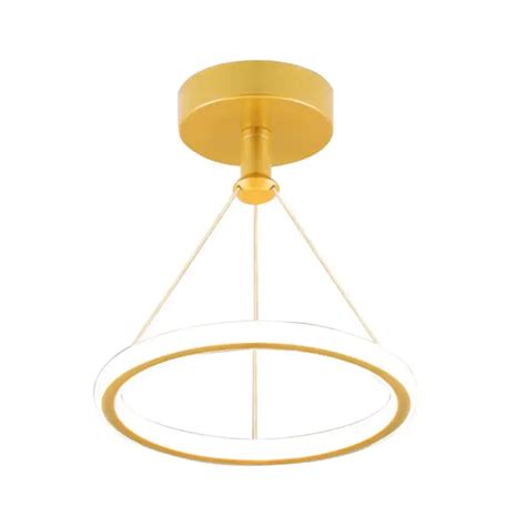 HDC Led Circular Gold Ceiling Pendant Lamp Ring For Home Office