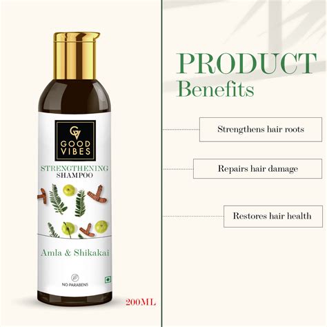 Amla Shikakai Strengthening Shampoo (200 ml) – Good Vibes