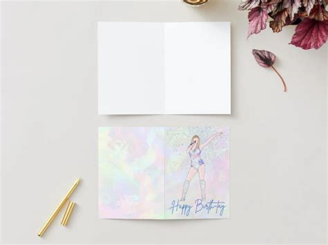 Taylor Swift Birthday Card, Instant Download Printable, Birthday Party ...