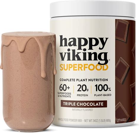 Amazon.com: Happy Viking Triple Chocolate Protein Powder, Created by ...
