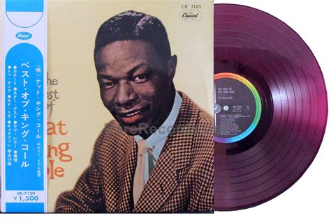 Nat King Cole - The Best of Nat King Cole red vinyl Japan LP with obi