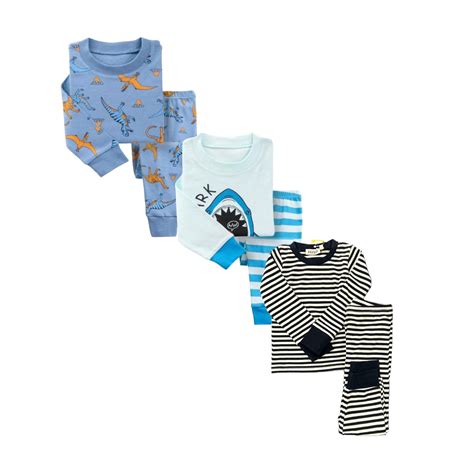 Kids Baby Toddler Boy Pajamas Pjs Clothes Sleepwear Super Soft Snug Fit ...