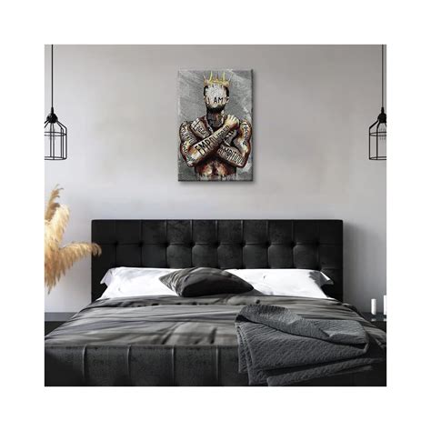 Black King wall decor African American wall Art | Ubuy India