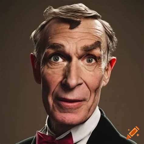 Portrait of a black Bill Nye on Craiyon