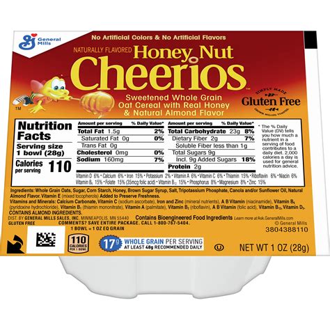 Multigrain Cheerios Nutrition Facts