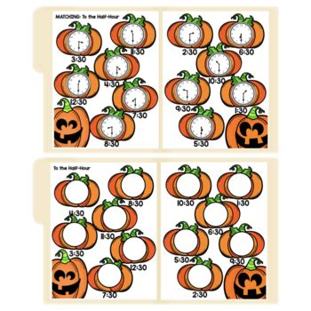 Halloween: Time File Folders by Spec Ed Superstars | TPT