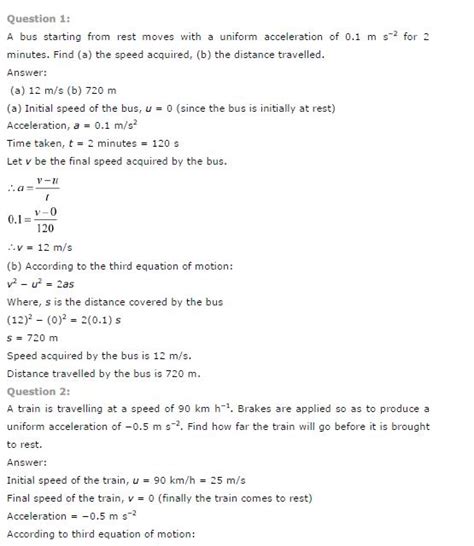Motion ncert solution class 9 Science