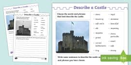 KS2 Design a Castle Worksheet - Twinkl History