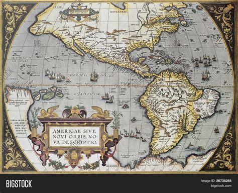 America Old Map, Image & Photo (Free Trial) | Bigstock