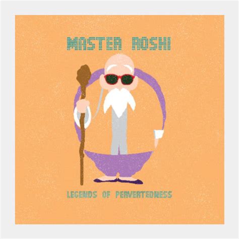 Master Roshi Dragon Ball Square Art | Rishabh Bhargava | PosterGully S