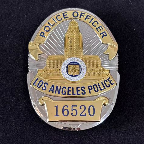 LAPD Police Officer Los Angeles Police BADGE Replica Movie Props #1652 ...