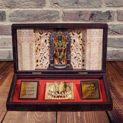 Ram Lalla Pocket Temple | Exquisite Gold-Plated Mini Mandir | Divine R ...