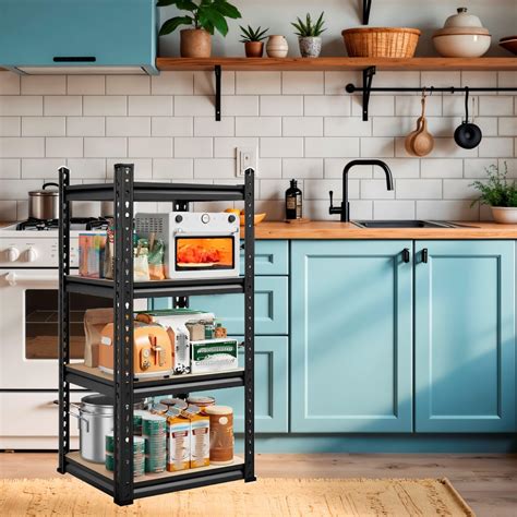 JD FRESH Adjustable 3 Tier Metal Shelf for Storage/Boltless Rack/Garage ...