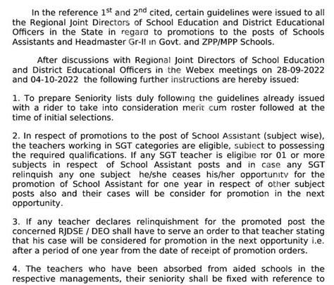 Latest Instructions on Promotions to SGTs, School Assistants for 2022 ...