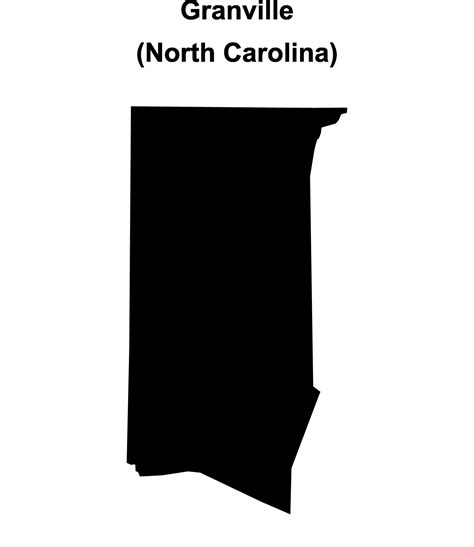Granville County, North Carolina blank outline map 46855480 Vector Art ...