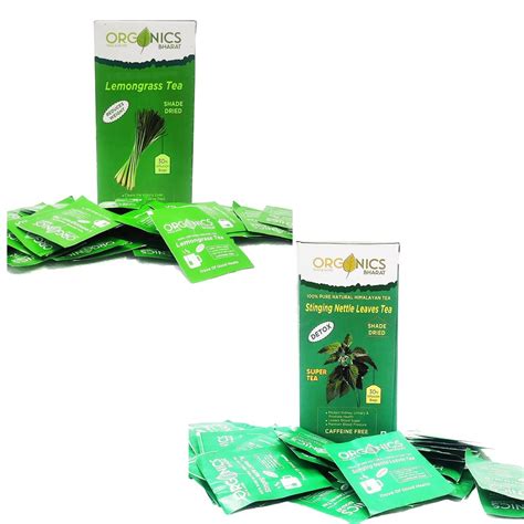 Vishal Organic Bharat Lemongrass Whole Leaf tea for Relieving anxiety ...