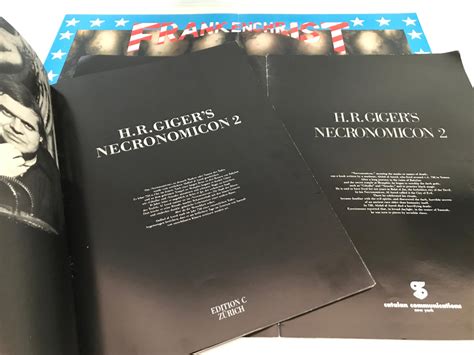 H.R. Giger's Necronomicon 2 (THREE ITEMS - Art Book German Edition, Text Booklet English Edition ...