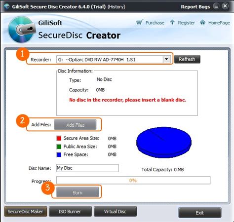 [User Guide]- Gilisoft Secure Disc Creator Online Tutorial